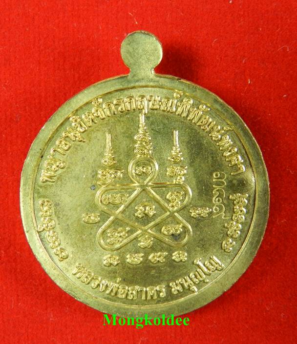  เหรียญหนุมาน หลวงพ่อสาคร วัดหนองกรับ รุ่นมหาปราบไตรจักร เนื้อใบพัดเรือ หมายเลข 389
