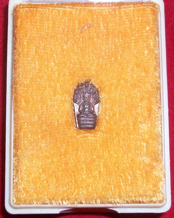 พระนาคปรกหลวงปู่ม่น รุ่นเมตตา ปี2537  วัดเนินตามาก เนื้อทองแดง