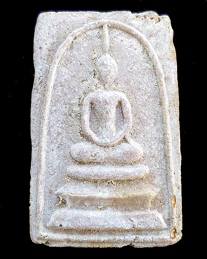 สมเด็จหลังยันต์ตรีนิสิงเห เนื้อผงเกสร 108 หลวงพ่อแพ - หลวงปู่โต๊ะ สร้างให้วัดวิหารขาว ปี 2512