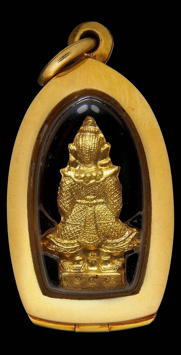 ท้าวเวสสุวรรณ"๒๕๕๕(เนื้อทองคำ NO.๑๙) หลวงพ่อจรัญ วัดอัมพวัน สิงห์บุรี
