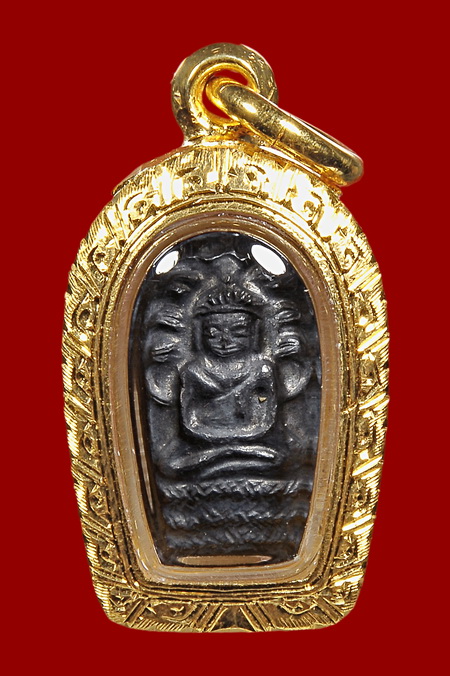 พระนาคปรกใบมะขาม หลวงปู่สาม(เนื้อเงิน)