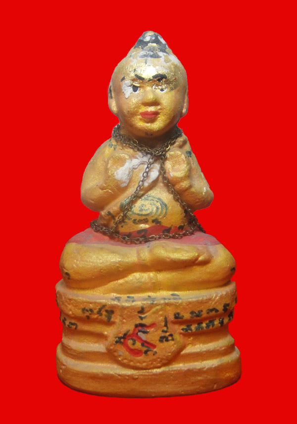 กุมารทองเทพนิมิตร หลวงปู่แย้ม วัดสามง่าม ฐานเลข๙ พิมพ์เล็ก (เคาะเดียว)