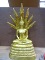 พระบูชาเนื้อทองเหลือง ปางนาคปรก (พระประจำวันเสาร์) สูง 12 นิ้ว