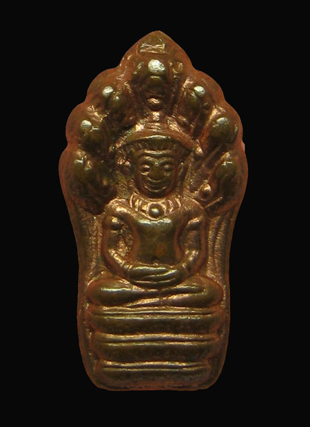 ### เคาะเดียว ### - พระปรกใบมะขามเนื้อทองแดง เกจิอาจารย์ ไม่ทราบสำนักค่ะ