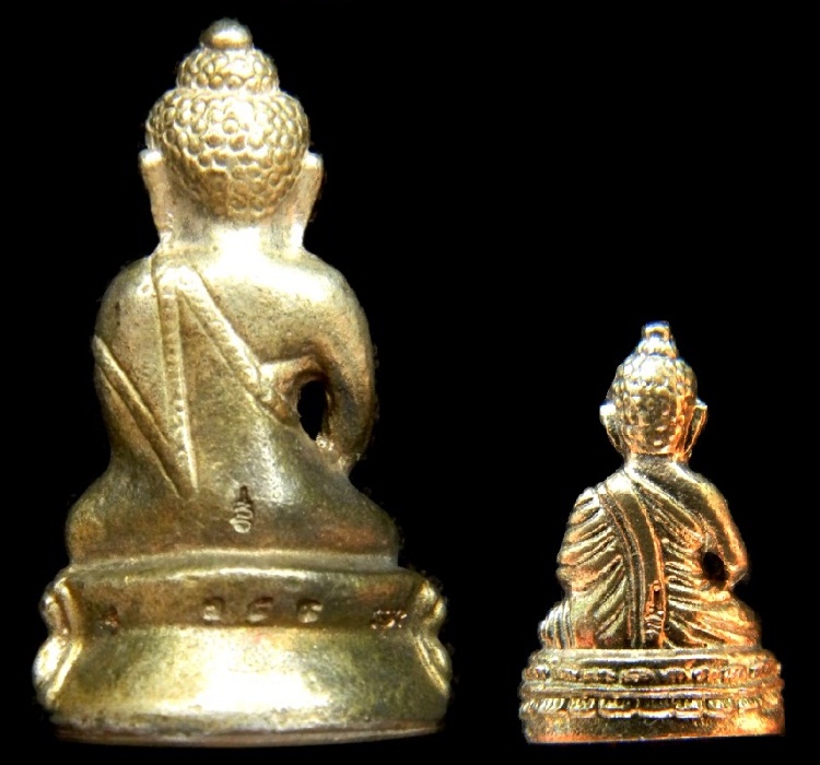 พระกริ่งปรโม+พระชัยวัฒน์ ปี52 ( เนื้อนวะแก่เงิน ก้นทองฝาบาตร ) ลพ.เริ่ม วัดจุกกะเฌอ @ หมายเลข ๗๔๙ @