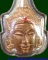 หลวงปู่กาหลงเขี้ยวแก้ว วัดเขาแหลม จ.สระแก้ว เศียรพระลักษณ์หน้าทองเนื้อสัมฤทธิ์ขอมโบราณแก่ทองคำรุ่นแร