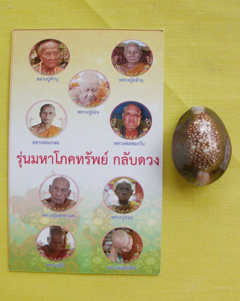 เบี้ยแก้กันภัย ล.ป.อ่อง กรรมการ อุดผงพุทธคุณ"รุ่นมหาโภคทรัพย์กลับดวง"**เคาะเดียว**3**