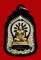 เหรียญบารมีธรรมหลวงปู่คำบุ เนื้อเงินลงยา หน้าทองทิพย์ หมายเลข60