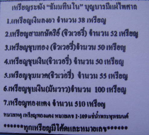 เหรียญระฆัง ธมฺมทินฺโน เนื้อทองแดงแช่น้ำมนต์ หลวงตาบุญหนา หมายเลข ๑๐๑ พร้อมกล่องเดิมครับ