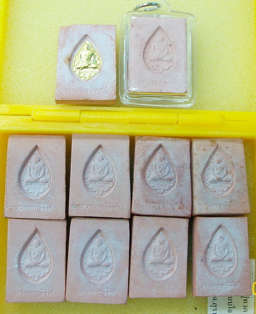 พระหางหมาก หลวงพ่อฤาษีลิงดำ รวมพิมพ์ 10 องค์ครับ