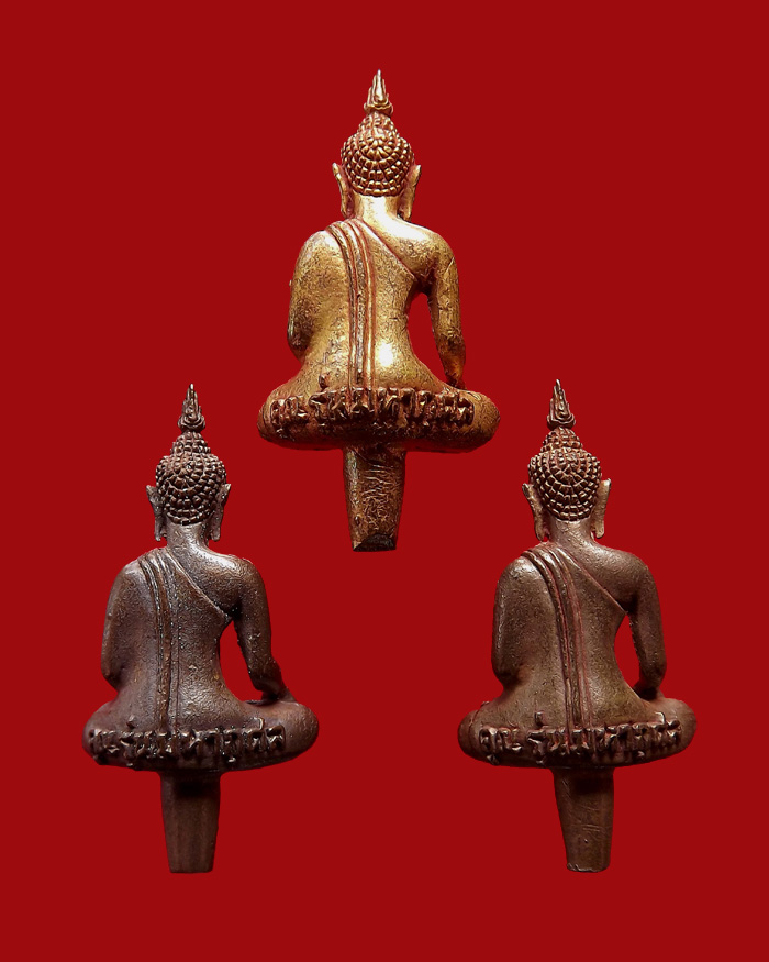 พระยอดธง รุ่นคูณมหากุศล ปี2540 เนื้อนวะโลหะ ตอกโค๊ต 3 องค์ ชุดที่3