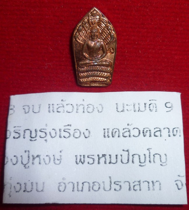 พระนาคปรกใบมะขาม รุ่นแรก หลวงปู่หงษ์ พรหมปัญโญ อ.ปราสาท จ.สุรินทร์