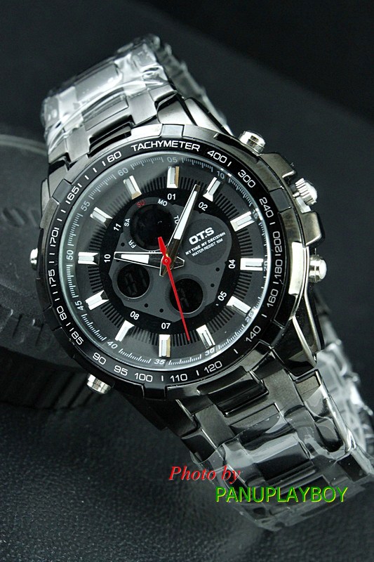 นาฬิกา OTS WATCH นาฬิกานำเข้าจากประเทศเกาหลีของแท้ 100%พร้อมกล่อง ใบ ป้าย PinkGolg 