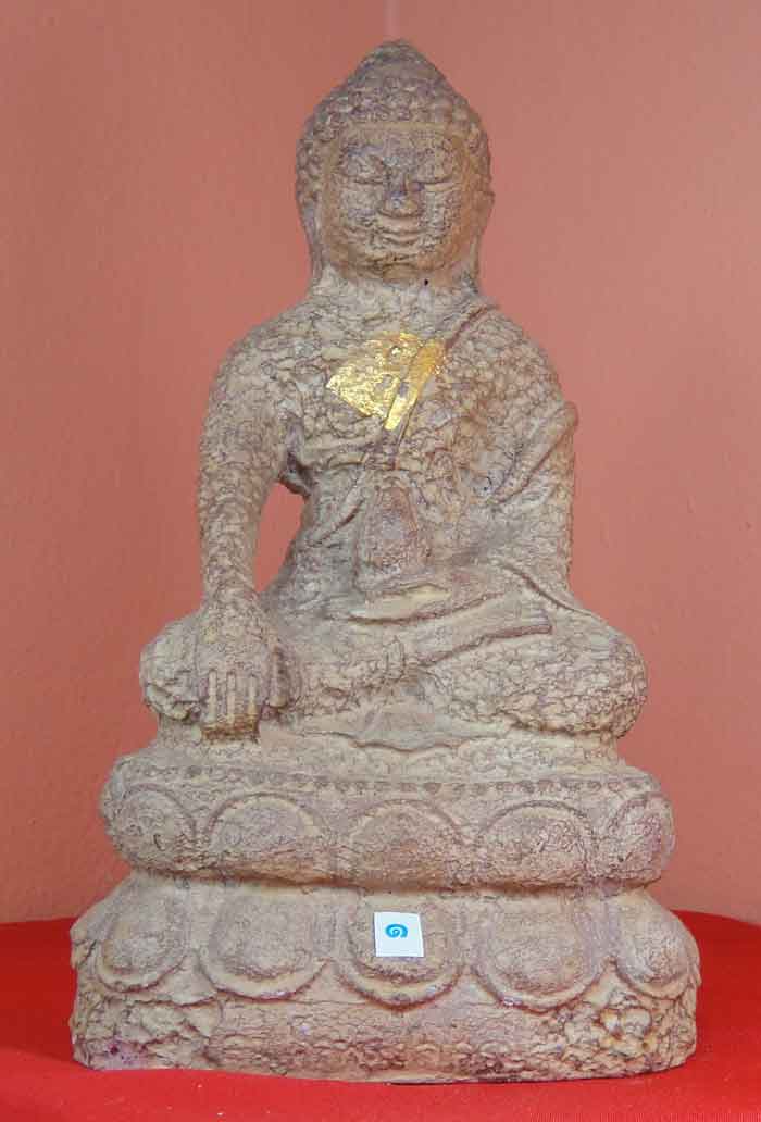 (((วัดใจเคาะเดียว๑๐บาท)))พระกริ่งบูชา “สมเด็จพระยศเศรษฐี” หน้าตัก 4.5 นิ้ว เนื้อศิลาแลงหล่อ พระสร้าง