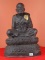 (((วัดใจเคาะเดียว๑๐บาท)))หลวงพ่อทวดเหยียบน้ำทะเลจืด หน้าตัก 5 นิ้ว ศิลาแลงหล่อปัดสีประณีตสวยงาม