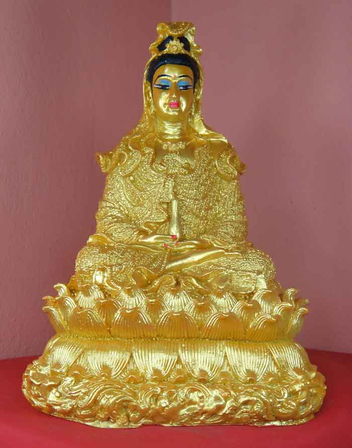 (((วัดใจเคาะเดียว๑๐บาท))) เจ้าแม่กวนอิมมหาโพธิสัตว์ งานฝีมือประณีตสวยงามมาก เนื้อเรซิ่น ขนาด ๕ นิ้ว