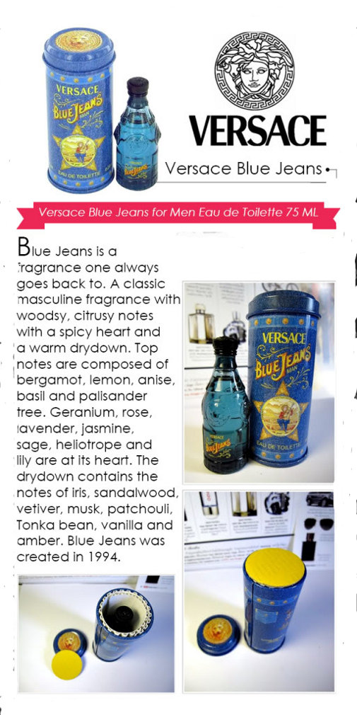 น้ำหอม Versace Blue Jeans For Men EDT 75 ml. ของแท้ 100% 