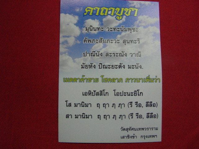 "จ่าสันต์" แดงเคาะเดียว/พระสุนทรีวาณี เทพแห่งปัญญาบารมี ความสำเร็จทั้งปวง วัดสุทัศเทพวราราม