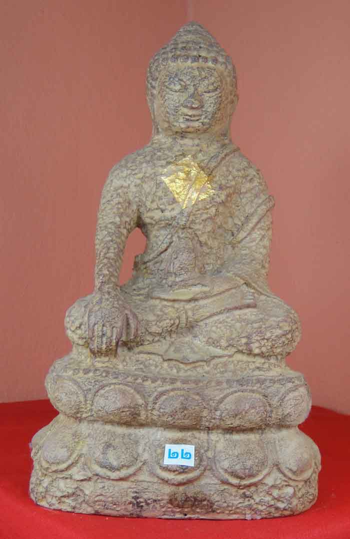 (((วัดใจเคาะเดียว๑๐บาท)))พระกริ่งบูชา “สมเด็จพระยศเศรษฐี” หน้าตัก 4.5 นิ้ว เนื้อศิลาแลงหล่อ