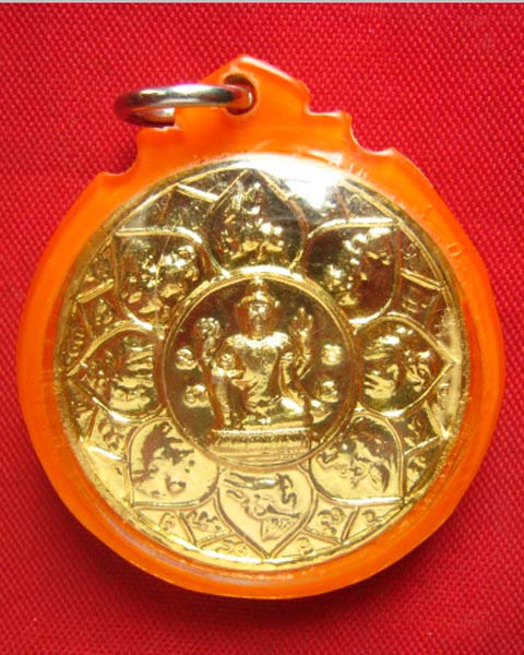 เหรียญเทวราชโพธิสัตว์ จตุคามรามเทพ หลังปิดตาพังพระกาฬ เลี่ยมพร้อมใช้