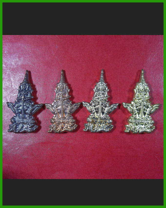 ปรกท้าวเวสสุวรรณ(หน้าเทพ)หลวงปู่กาหลง เนื้อทองแดงจ่าเงา+เนื้อทองทิพย์จ่าเงา+อัลปาก้า+นวะ(2)