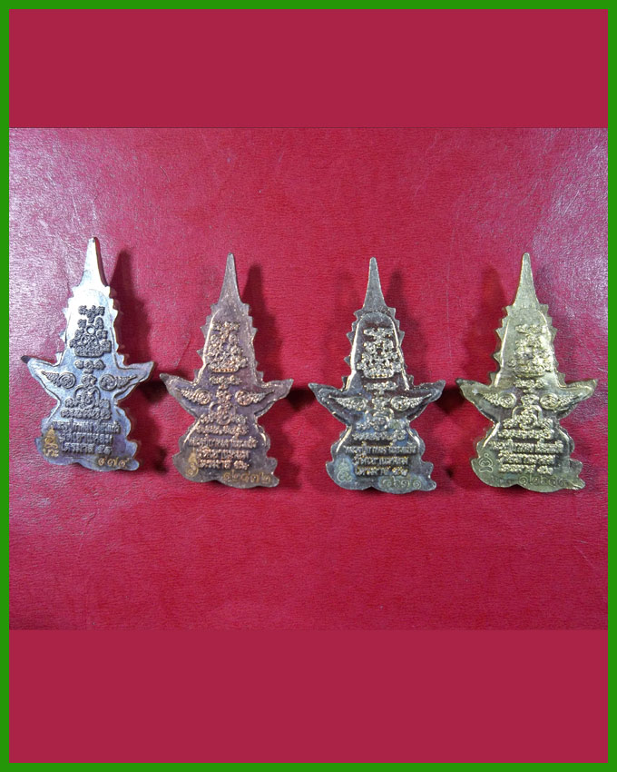 ปรกท้าวเวสสุวรรณ(หน้าเทพ)หลวงปู่กาหลง เนื้อทองแดงจ่าเงา+เนื้อทองทิพย์จ่าเงา+อัลปาก้า+นวะ(2)