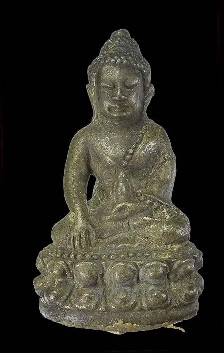  เนื้อนวะโลหะก้นอุดผงพุทธคุณ และเกศาของสมเด็จพระสังฆราช ผงหลวงปู่ยิ้มวัดหนองบัว ผงหลวงปู่ทิม