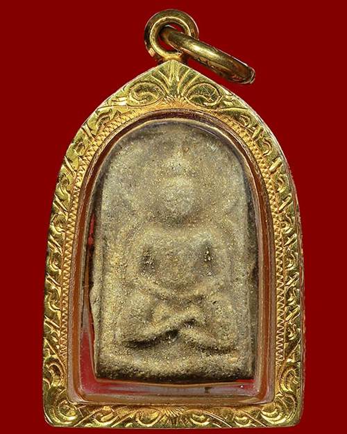 พระซุ้มเว้าเนื้อว่าน หลวงปู่บุญ วัดกลางบางแก้ว นครปฐม ปี 2456