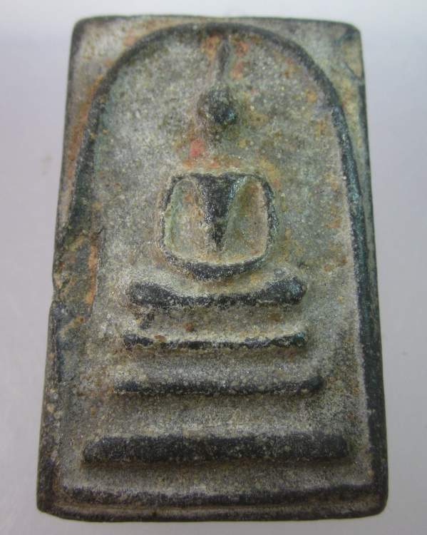 พระสมเด็จดำเจ้าคุณนรฯออกวัดศิลขันธ์ฯ จ อ่างทอง ปี ๑๓ ยันต์นูน