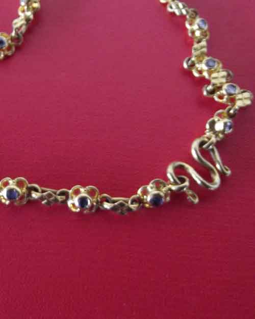 สร้อยลายดอกไม้ทองไมครอน