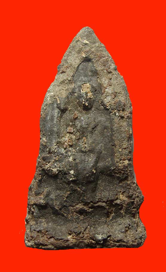 พระโคนสมอเนื้อชินเงิน  จ.อยุธยา พิมพ์ห้อยพระบาท