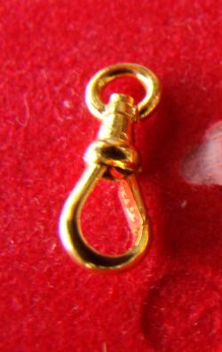 สปริงก้ามปูทองคำ นน.1.95 กรัม (แบบหมุนได้) *** size กลาง ***