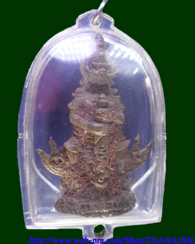 หลวงปู่กาหลงเขี้ยวแก้ว  วัดเขาแหลม จ.สระแก้ว ท้าวเวสสุวรรณรุ่นแรกปี2549  เนื้อสัมฤทธิ์เทดินไทย รันno