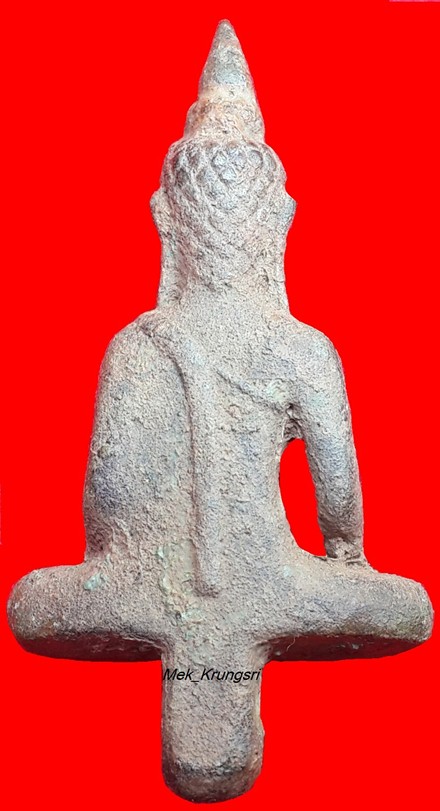 พระยอดธง กรุวัดชะเมา นครศรีธรรมราช เนื้อทองสัมฤทธิ์แก่ทอง...หายากครับ #3