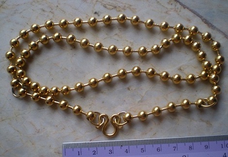 สร้อยสแตนเลนไมครอน  3 ห่วง   เคาะเดียว 