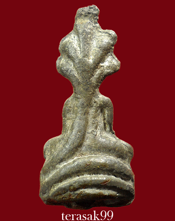 พระกรุวัดเลียบ พิมพ์นาคปรก เนื้อชินเงิน กรุงเทพฯ ราคาเบาๆ