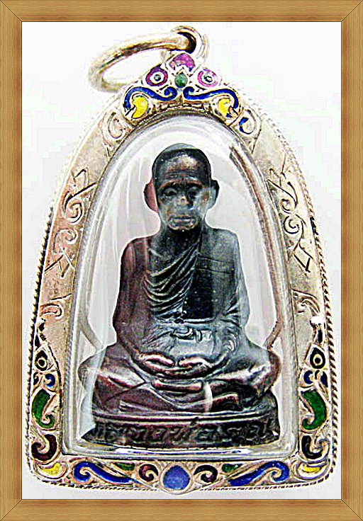 รูปเหมือนปั๊ม หลวงพ่อคูณ วัดบ้านไร่ รุ่นคุณพระเทพประทานพร ปี 2536