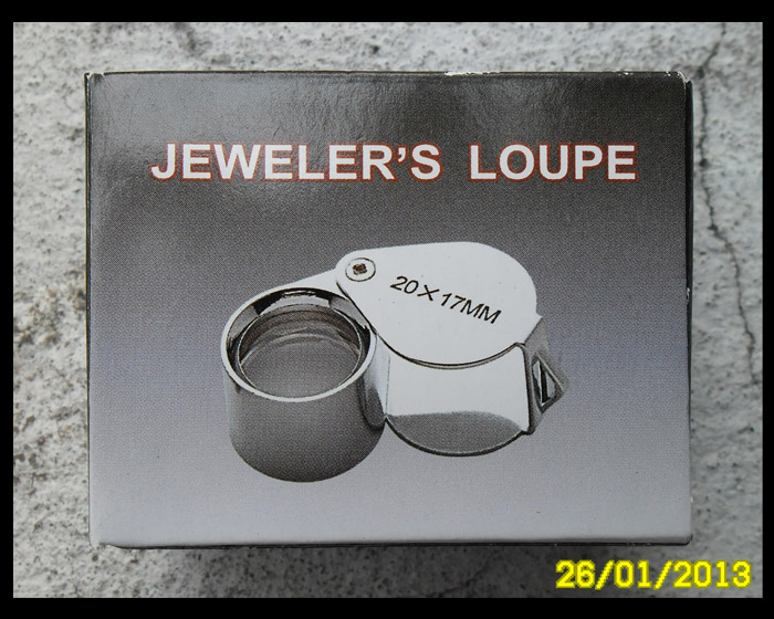 >> แดงทุกเคาะ << กล้องส่องพระ JEWELER'S LOUPE 20X17MM ตัว1/5>>ปิดลงกรุ<<