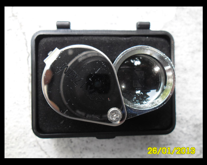 >> แดงทุกเคาะ << กล้องส่องพระ JEWELER'S LOUPE 20X17MM ตัว1/5>>ปิดลงกรุ<<