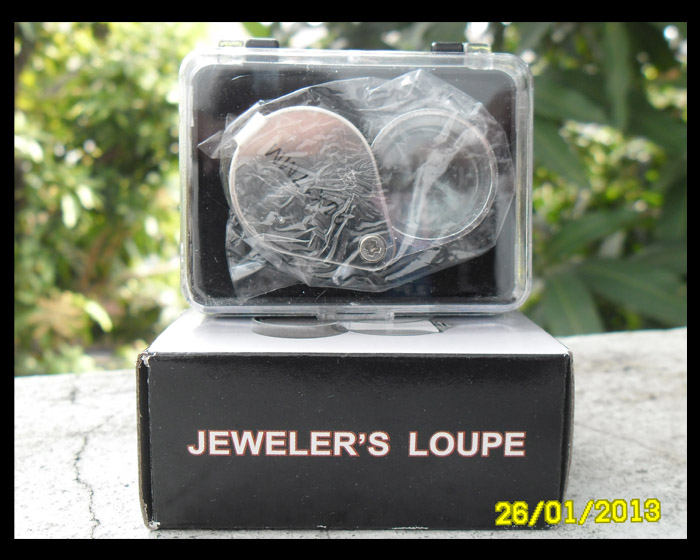 >> แดงทุกเคาะ << กล้องส่องพระ JEWELER'S LOUPE 20X17MM ตัว1/5>>ปิดลงกรุ<<