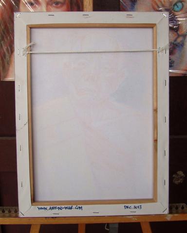 ภาพวาดสีน้ำมัน หลวงปู่ทิม วัดละหารไร่ ขนาด 30x40 cm.งานเพ้นท์บนผ้า canvas ไม่ใช่งานพิมพ์หรือโปสเตอร์