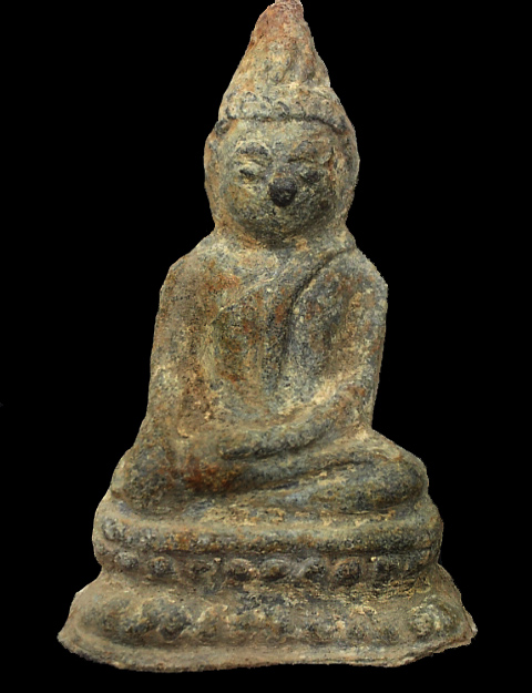 พระกรุเนื้อชินตะกั่วสนิมแดง ยุครัตนโกสินทร์ พิมพ์มารวิชัย