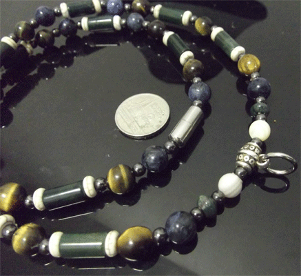 ลาพิช +หยกแท่ง โบราณคลาสสิค ยาว 11" HANDMADE ดีไซน์เอกลักษณ์
