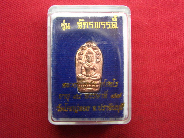 "จ่าสันต์" แดงเคาะเดียว/พระนาคปรกใบมะขาม รุ่นจักรพรรดิ์ หลวงปู่โสฬส วัดโคกอู่ทอง ปราจีนบุรี