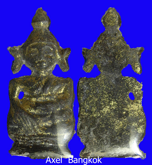 ตุ๊กตาเชียงแสน พิมพ์เล็ก ชินสนิมแดง (กล่ำ) ทั้งองค์ ทองเดิมจากกรุ