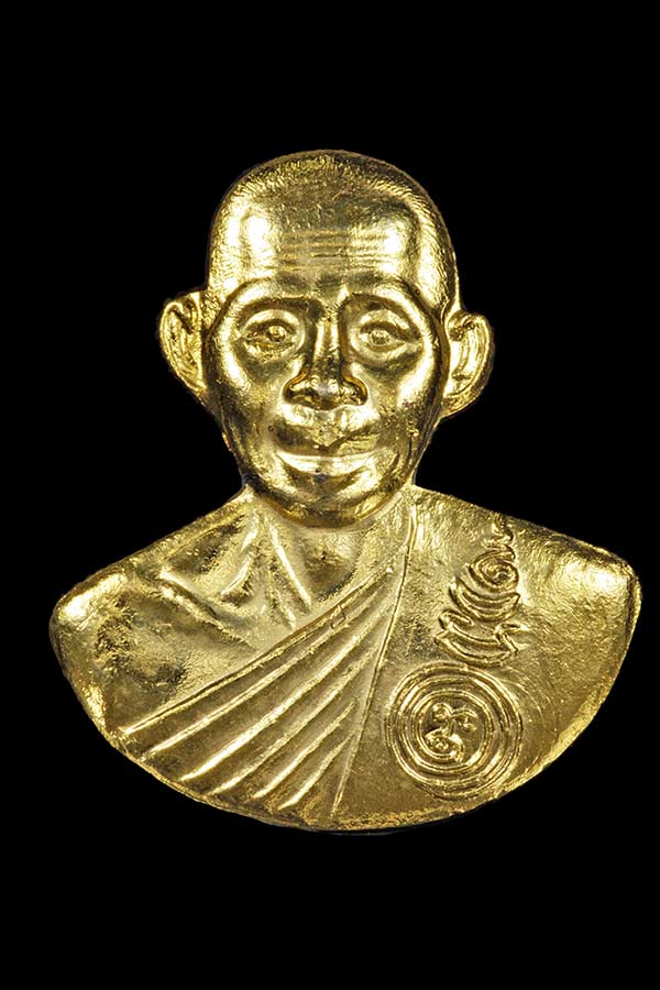 เข็มกลัด หลวงพ่อพรหม วัดขนอนเหนือ ปี2529 เนื้อทองเเดง กะหลั่ยทอง สวยๆๆ