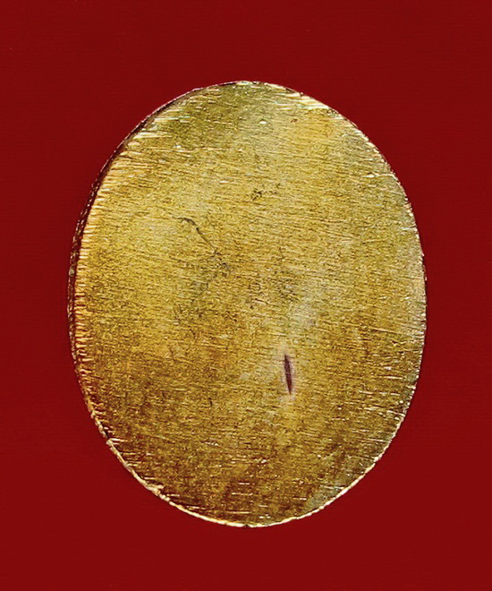 หัวแหวนหลวงพ่อทวด วัดช้างให้ ปี 2506 บล๊อคหน้าผากมีไฝ ตาขีด นิยมสุด สภาพสวย กะไหล่ทอง