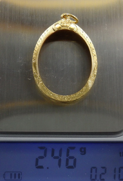 กรอบทองคำแท้ หนัก 2.46 กรัม