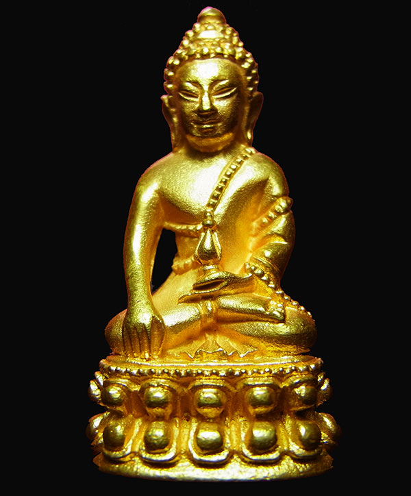 พระกริ่งปริสุทโธ เนื้อทองคำ รุ่น เสาร์ 5 คูณพันล้าน ปี 37 No.133 ใต้ฐานมีจาร ทองคำหนัก 4 บาทกว่า