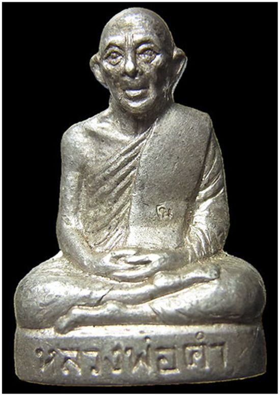 รูปเหมือนปั๊มเนื้อเงิน หลวงพ่อคำ วัดหนองตะเภา จ.ประจวบคีรีขันธ์